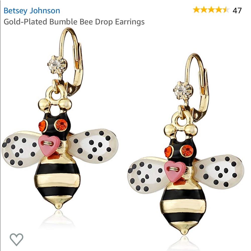 Betsey Johnson | Gold-plated Bumble Bee Earrings